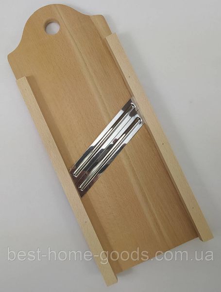 Ручная деревянная шинковка для капусты с двумя ножами из бука, 43&times;15.5 см &mdash; прочная экологичная овощерезка 717 фото