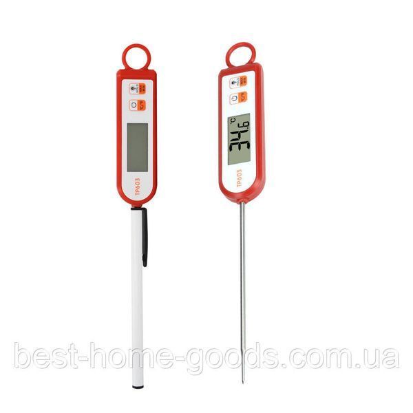 Кухонний цифровий термометр-щуп -50&deg;C&hellip;+300&deg;C | щуп 12.5 см, LCD-дисплей, підсвітка, магніт 3055 фото