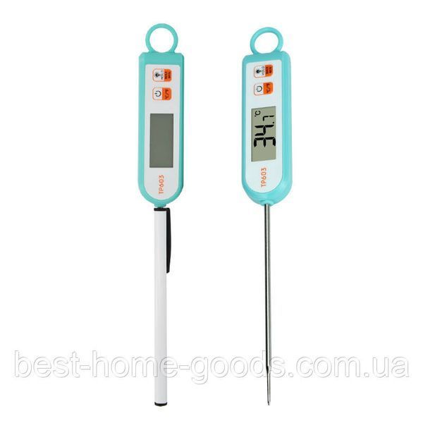 Кухонний цифровий термометр-щуп -50&deg;C&hellip;+300&deg;C | щуп 12.5 см, LCD-дисплей, підсвітка, магніт 3055 фото
